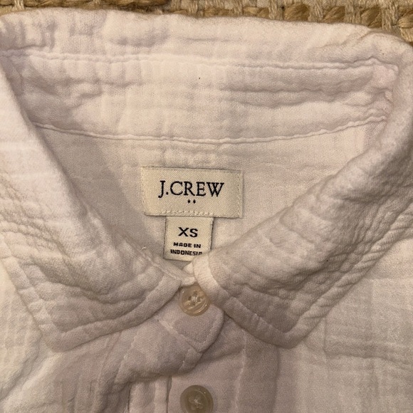 J.Crew White Sleeveless Button-Up Shirt - Picture 2 of 5